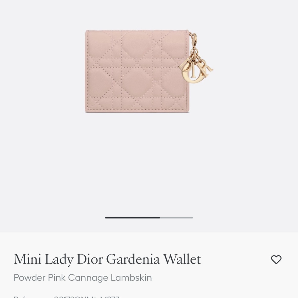 Dior Blush Pink Leather Wallet